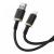 кабель baseus dura series fast charging usb - lightning 2.4a/1m (p10377801u01-00) (black/gold) 