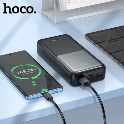 додаткова батарея power bank hoco j136a sirui 22.5w+pd20w 20000 mah (чорний) 