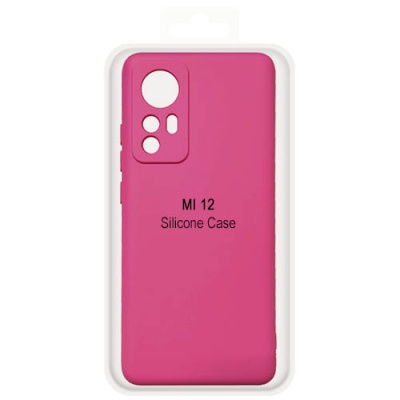 Купить чохол soft silicone case full для xiaomi 12 (малиновий) онлайн