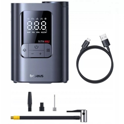 Автомобільний насос Baseus GoTrip VA1 Super Mini 80W 5000mAh (black)