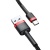 кабель baseus cafule usb - type-c 3.0a/0.5m (catklf-a91) (black-red) 