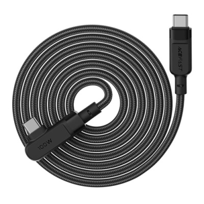 кабель acefast c5-03 type-c - type-c 100w кутовий (2м) (чорний) 
