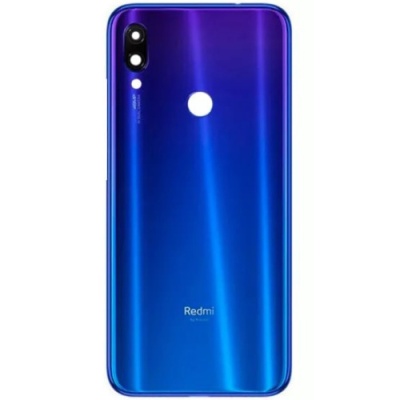 задня кришка для xiaomi redmi note 7 зі склом камери (синя)