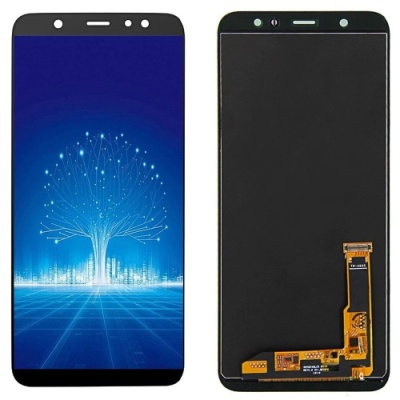 дисплей для samsung a605 galaxy a6 plus (2018) в зборі з сенсором black service orig