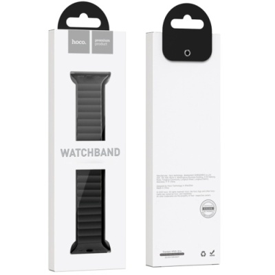 ремінець hoco wa22 для apple watch 1-11/ultra (42/44/45/49mm) (black) 