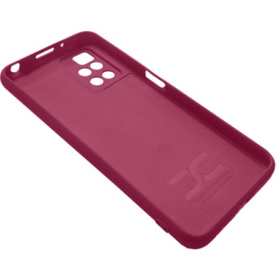 Купить силіконовий чохол soft silicone case для xiaomi redmi 10/redmi 10 2022 (рожево-червоний) онлайн