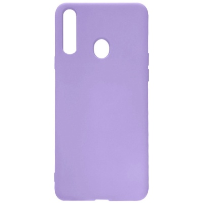 Купить силіконовий чохол soft silicone case для samsung a207 galaxy a20s - light violet онлайн