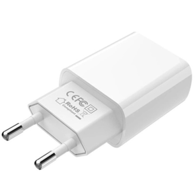 мережевий зарядний пристрій xo l36 1usb/18w/qc3.0 + (usb - microusb) (бiлий) 