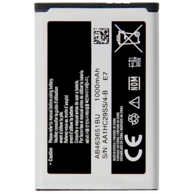 акумулятор (aa) для samsung gt-s5610 / s3650 / sgh-l700 / ab463651be / ab463651bu (960mah)