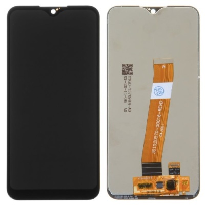 дисплей для samsung a015 galaxy a01 з чорним тачскріном original china (широкий коннектор)