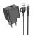 Мережевий Зарядний Пристрій Borofone BAS12A 1USB/18W/QC3.0 + (USB - MicroUSB) (Чорний) мережевий зарядний пристрій borofone bas12a 1usb/18w/qc3.0 + (usb - microusb) (чорний)