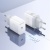 мережевий зарядний пристрій borofone ba99a 1type-c/20w/pd + (type-c - lightning) (білий) 