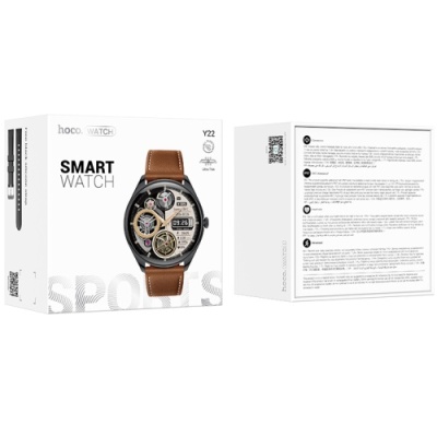 смарт-годинник hoco y22 amoled smart sports watch(call version) (чорний) 