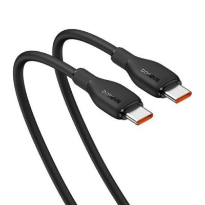 кабель baseus pudding series fast charging cable type-c - type-c 100w/1.2m (p10355702111-00) (black) 