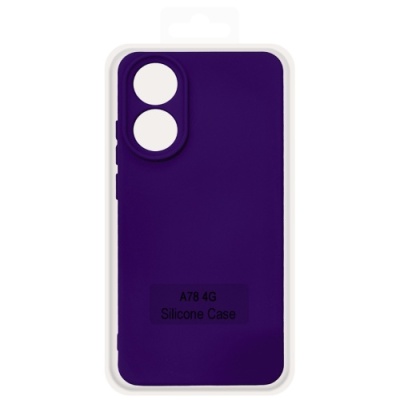 Купить чохол soft silicone case full для oppo a78 4g (purple) онлайн