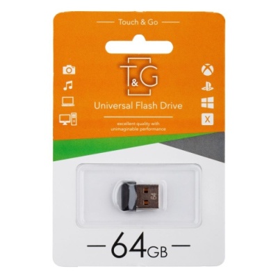 usb флеш-накопичувач tg 64gb mini 010 (чорний) 