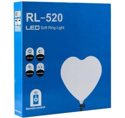led панель rl-520 45cm (heart style) remote (чорний) 