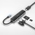 usb hub hoco hb24 easy display type-c multi-f adapter (hdmi+usb3.0+usb2.0+sd+tf+pd) metal gray 