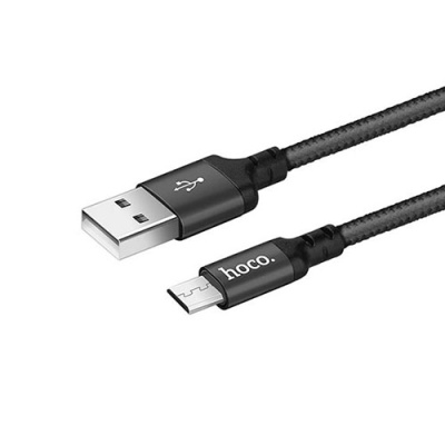 кабель hoco x14 times speed usb - microusb 2.4a/1m (чорний) 