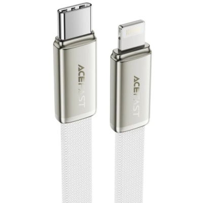 кабель acefast c24-01 type-c - lightning (1.2м) 30w (білий) 