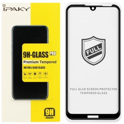 захисне скло ipaky для huawei y6 2019 (чорний) 