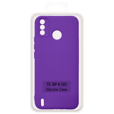 Купить чохол soft silicone case full для tecno spark 6 go (бузковий) онлайн