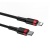 кабель baseus cafule (pd) type-c - lightning 20w/1m (catlklf-91) (red-black) 