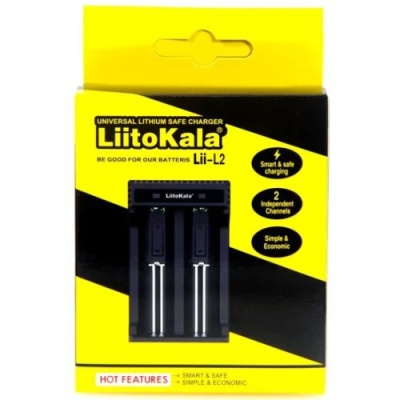 зарядний пристрій litto kala lii-l2 (2ак 18650/aa/aaa) 