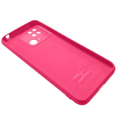Купить силіконовий чохол soft silicone case для xiaomi redmi 10c (малиновий) онлайн