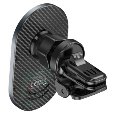 Автотримач Hoco CA91 з безпровідним зарядним пристроєм (Сірий)