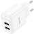 мережевий зарядний пристрій hoco c141a 2usb/2.1a (білий) 