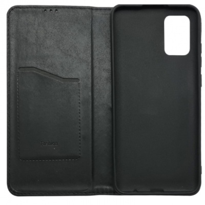 Купить чохол-книжка leather fold для samsung a025 galaxy a02s (чорний) онлайн
