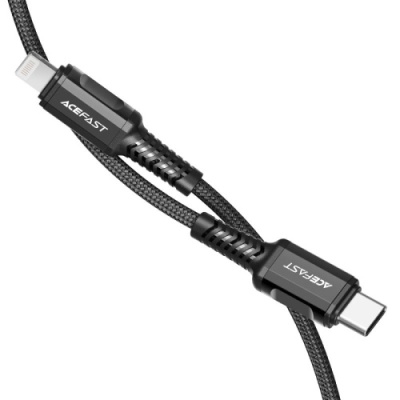 кабель acefast c1-01 type-c - lightning (1.2м) (чорний) 