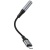 перехідник hoco ls36a lightning - aux (3.5mm) (сірий) 