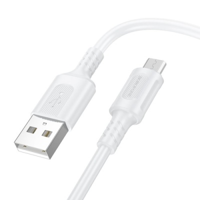 кабель borofone bx111 usb - microusb 2.4a/1m (білий) 