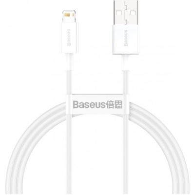 кабель baseus superior series usb - lightning 2.4a/1.5m (calys-b02) (white) 