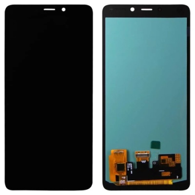 дисплей для samsung a920 galaxy a9 (2018) з чорним тачскріном (original refurbished)