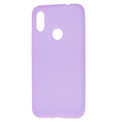 Купить силіконовий чохол soft silicone case для xiaomi redmi note 7 - light violet онлайн