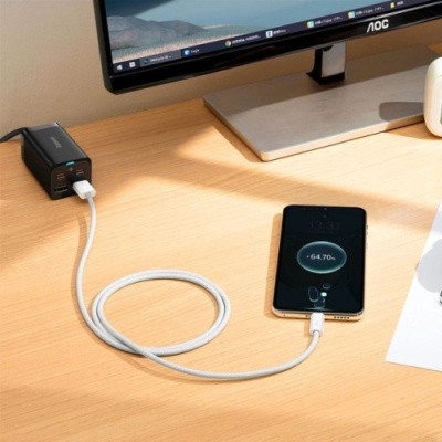 кабель baseus dynamic series usb - type-c 100w 5a/1m (cald000602) (white) 