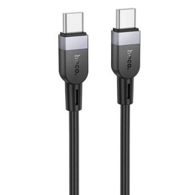 кабель hoco x109 silicone type-c - type-c 60w/1m (чорний) 