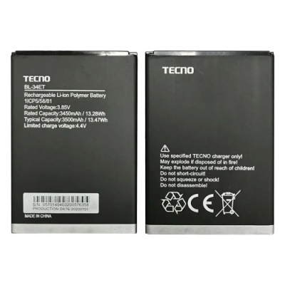 акумулятор (100% or,тех.уп) для tecno pop 3 (bb2) (bl34et)