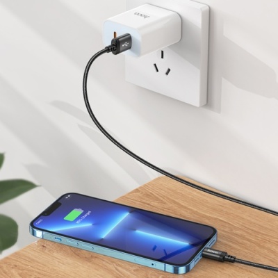 кабель hoco x89 wind usb - lightning 2.4a/1m (чорний) 