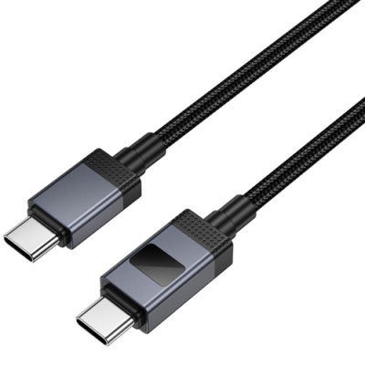 кабель hoco x118 type-c - type-c 60w/1m (чорний) 