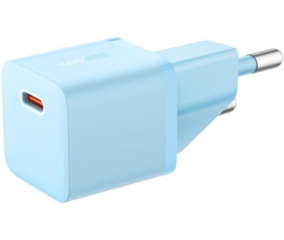 мережевий зарядний пристрій baseus gan5 (ccgn050103) 1type-c/20w/pd (блакитний) 