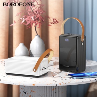 додаткова батарея power bank borofone bj32 terra pd20w+qc3.0 22.5w 80000 mah (чорний) 