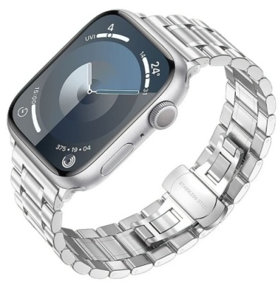 ремінець hoco wa32 для apple watch 1-11/ultra (42/44/45/49mm) (silver) 