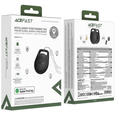 gps-трекер acefast s2 (чорний) 