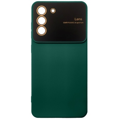 Купить силіконовий чохол camera protection для samsung s21 fe (темно-зелений) онлайн