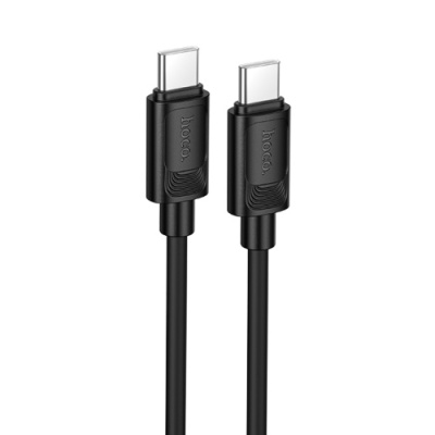 кабель hoco x122 silicone type-c - type-c 60w/1m (чорний) 