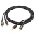 Кабель AUX Borofone BL13 2*RCA to 2*RCA 1.5m (Чорний) кабель aux borofone bl13 2*rca to 2*rca 1.5m (чорний)